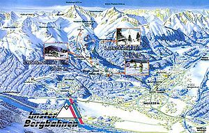 Pistenplan Skigebiet Imster Bergbahnen