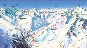 Pistenplan Skigebiet Venter Seilbahnen